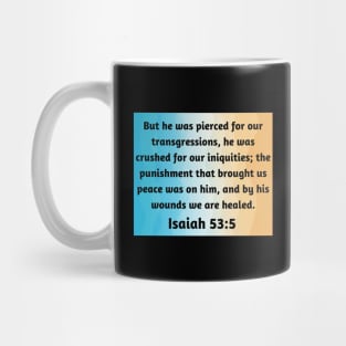 Bible Verse Isaiah 53:5 Mug